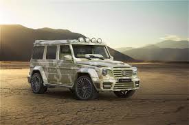 The Mansory G 63 Amg Sahara Edition Is A Camo Cruiser Benz G Class G63 Amg Mercedes G