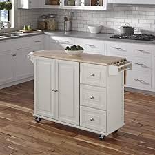 Find inspiration for your space with these genius small kitchen island ideas. Amazon Com Home Styles Homestyles Dolly Madison Cart With Wood Top And Drop Leaf Breakfast Bar Rolling Mobile Kitchen Island With Storage And Towel Rack 54 Inch Width Black White Kitchen