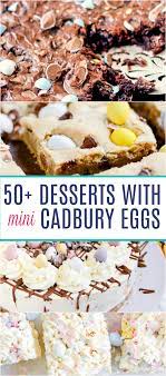 Or make lighter, fluffier desserts that rely on the egg whites. 50 Mini Cadbury Egg Desserts Something Swanky