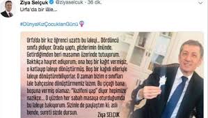 Aşamalı geçiş planlamamızın ilk aşamasını 21 eylül'de 1. Milli Egitim Bakani Ziya Selcuk Tan Dunya Kiz Cocuklari Gunu Kutlamasi Gundem Haberleri