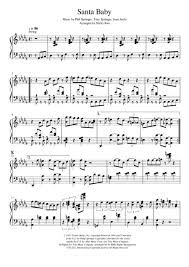 Santa Baby Piano Solo Music Sheet Download Topmusicsheet Com