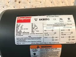 A wiring diagram usually gives information roughly the. Dayton 6k809g Air Circulator Motor For Sale Online
