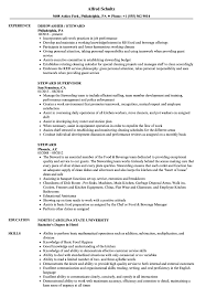 Have a look at our administration assistant cover letter example. Steward Resume Samples Velvet Jobs