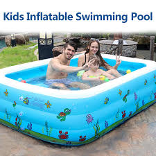 Maybe you would like to learn more about one of these? Buy 130 110cm Kids Inflatable Pool Family Rectangular Inflatable Swimming Pool Bathing Tub Kids Indoor Outdoor Summer Swimming Pool In The Online Store Jellytoy Store At A Price Of 24 63 Usd With Delivery