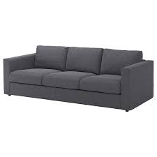 That day we had three people interviewing and we simply asked them to wait on the couch. Finnala Cover For 3 Seat Sofa Gunnared Medium Grey Ikea