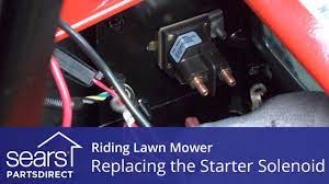Stens starter solenoid murray 7701100ma eyelet size 1/4. Replacing A Starter Solenoid On A Riding Lawn Mower Youtube