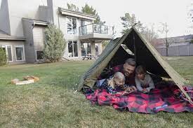 Hey, best thing about a backyard is having an open place for a swing. 25 Family Friendly Backyard Camping Ideas Backyard Camping Tent