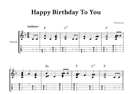 Happy birthday tabs ukulele