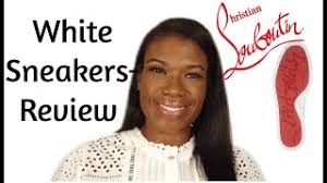 Luxury Sneakers Review-Christian Louboutin White Sneakers