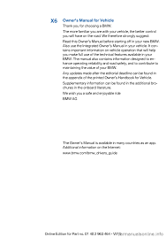 Bmw X6 2016 F16 Owner S Manual 265 Pages