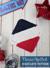 Brighten up your kitchen by keeping things as colorful as possible! Classic Knitted Dishcloth Pattern Free Pattern By Just Be Crafty