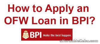 You can apply for your bpi credit card in all bpi branches and online through the fees can also be incurred for late repayment, cash advances, and attorney support if the account is referred to a lawyer or collection agency. How To Apply An Ofw Loan In Bpi Banking 29625