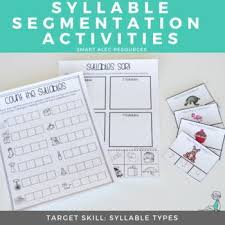 Each word is broken into units of speech and we call each unit a syllable. Do You Have Students That Struggle To Break Words Into Syllables These Activities Will Help Your Kids Lear Segmenting Activities Phonics Activities Activities