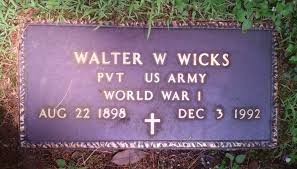 Dr Walter W. Wicks (1898-1992)