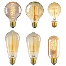 Vintage Retro E26 40w 60w Light Bulbs Edis
