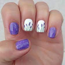 Lavender Nails Dahlia Nails Lovely Lavender Lavender Nails Flower Nails Trendy Nails