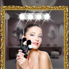 Studio Glow Make Up Light Vanity Make Up Lighting Cordless Professional Super Bright With 4 Led Bulbs Portable Cosmetic Mirror Light Kit Walmart Com Walmart Com