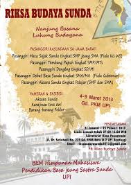 Check spelling or type a new query. Riksa Budaya Sunda 2013 Home Facebook