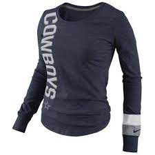 Nike Dallas Cowboys Go Long Ladies Long Sleeve T Shirt Navy Blue Seahawks Dallas Cowboys Tshirts Dallas Cowboys