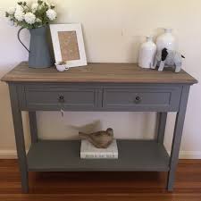 100cm 2 Drawer Console French Provincial Grey Hall Table Tv Stand Shelf Hall Table Decor Foyer Table Decor Hall Table