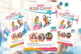 Download free event flyer psd templates for photoshop. Kids Summer Camp Free Psd Flyer Template Psfiles