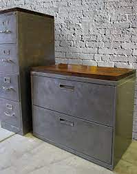 File Cabinet Refinished 30 36 Or 42 Wide Lateral 2 Drawer Metal Tool Storage Wood Top Office Storage Cabinet Rustic Industrial Office Storage Cabinets Rustic Storage Cabinets Metal Filing Cabinet