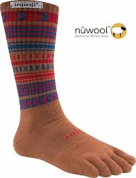 injinji performance 2 0 outdoor socks original weight crew nuwool