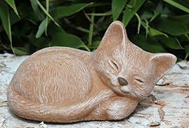 Steinfigur Katze Schlafend In Terrakotta Figur Deko Steinguss Garten Ideen Gestaltung Garten Deko Garten Dekoration Garten Deko Natur Terassen Ideen Deko