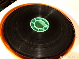 títulos de crédito en película de cine de 35mm