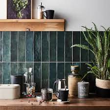 9 x 12 11 x 14 24 x 36. Carrelage Mur Forte Uni Vert Fonce Brillant L 7 5 X L 30 Cm Bakerstreet Leroy Merlin