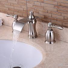bathroom sink faucets brushed nickel
