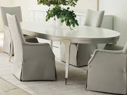Check out our oval dining table selection for the very best in unique or custom, handmade pieces from our kitchen & dining tables shops. Caracole Classic Oyster Shell Soft Silver Leaf 78 122 Wide Oval Dining Table Caccla4192020