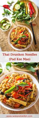 Pad Kee Mao Thai Drunken Noodles Recipe Drunken Noodles Asian Recipes Food Recipes