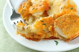 Try these scalloped potatoes and get more recipe ideas and dinner inspiration from food.com. Thinly Sliced Potatoes And Onion Are Layered In A Creamy Cheese Sauce Creating Potatoes All Cheesy Scalloped Potatoes Recipe Recipes Scalloped Potato Recipes