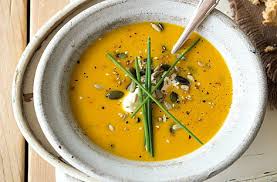 Add carrots, garlic, and dried thyme, and stir together. Carrot Ginger And Turmeric Soup Recipe Soup Recipes Tesco Real Food