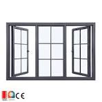 Modern House Grill Design Aluminum Window Double Swing Grill Window