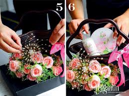 Pakej gubahan hantaran bunga tiruan (artificial) (bunga penuh). Kelainan Dulang Hantaran Sebagai Hiasan Penarik Gubahan Pesona Pengantin