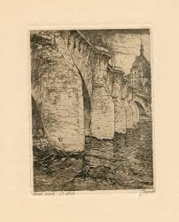 Jules De Bruycker Etsen Eaux Fortes Etchings J D B 163 Pont Neuf 1924 25 Eau Et Peintre