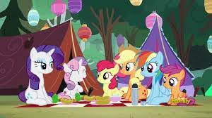 Mlp Fim Imageboard Image 1520133 Apple Bloom Applejack Campfire Tales Camping Cutie Mark Crusaders Discovery F Pony Campfire Tales Mlp My Little Pony