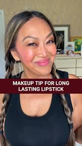 If your lipstick keeps disappearing by noon, try this tip!!! It seriously  works 💋, 1. Apply lipstick as usual., 2. Split a tissue in half (fancy, I  know)., 3. Lay it over your lips, dust a little ...