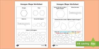 Hexagon Template Ks1 Teacher Made