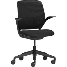 Steelcase Cobi Black Office Chair In Office Chairs Crate And Barrel Chair Black Office Chair Office Desk Chair