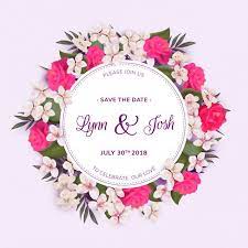 Download Floral Wreath Wedding Template For Free Floral Wreath Wedding Free Wedding Templates Wedding Invitation Cards