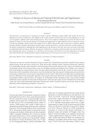 (ii) tanah yang diberimilik ini tidak boleh dipecah sempadan atau dipecah bahagian. Pdf Attitude Of Asians To Calcium And Vitamin D Rich Foods And Supplements A Systematic Review