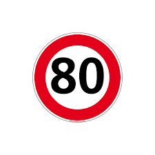 La dimension la plus utilisée est généralement la taille. Panneau Limitation Vitesse 80 Km H