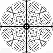 Mini Kaleidescope 42 Geometric Coloring Pages Detailed Coloring Pages Abstract Coloring Pages