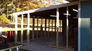 How To Close In A Carport 1 4 Youtube