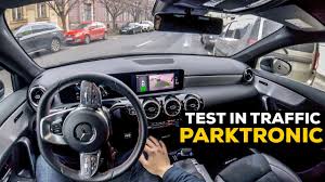 Mercedes A Class 2019 Active Parking Assist Test In Traffic Parktronic Youtube