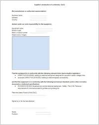 Check spelling or type a new query. 27 Templates Guide To Create A Declaration Of Conformity