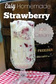 Homemade Strawberry Ice Cream Recipe Homemade Strawberry Ice Cream Ice Cream Strawberry Ice Cream